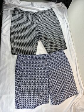 Bundle NWOT Katherine Barclay & Laundry Shelli Segal Geometric Bermuda Shorts 14